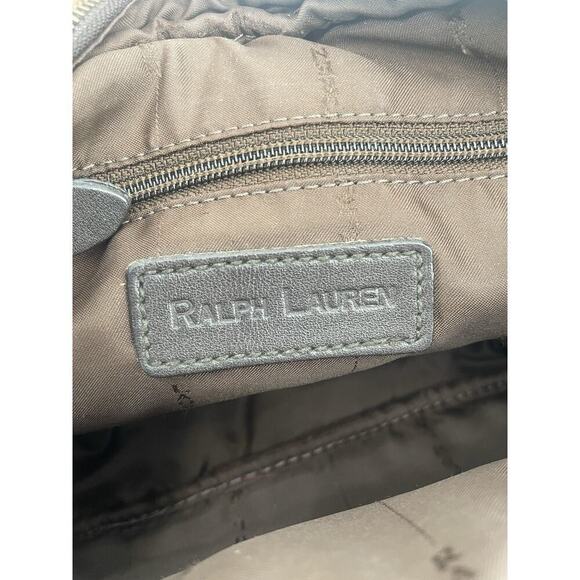 Vintage Ralph Lauren Collection Brown Leather Camera Shoulder Bag Crossbody 90s - Picture 12 of 13